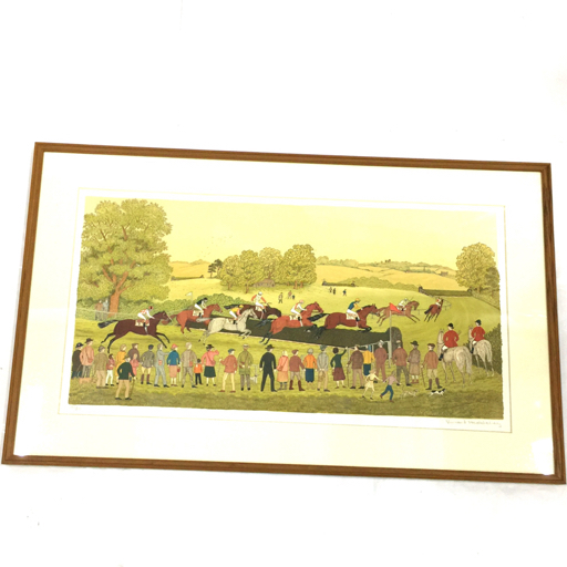 アドルセイ リンカンの障害レース リトグラフ